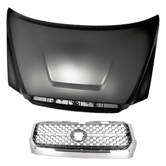 Replacement - 2-Piece (Hood Panel, Grille) (Standard Line)