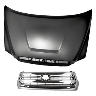 Replacement - 2-Piece (Hood Panel, Grille) (Standard Line)