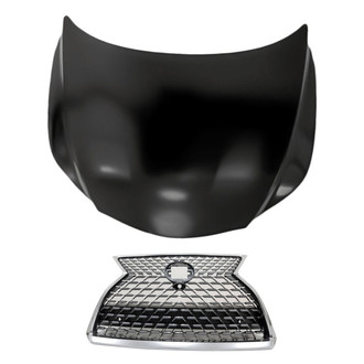 Replacement - 2-Piece (Hood Panel, Grille) (Standard Line)