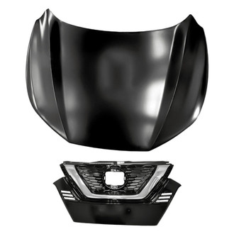 Replacement - 2-Piece (Hood Panel, Grille) (Standard Line)
