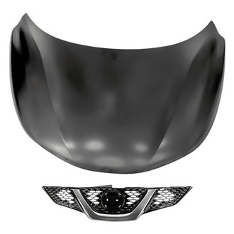 Replacement - 2-Piece (Hood Panel, Grille) (Standard Line)