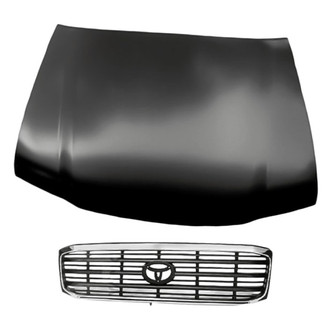 Replacement - 2-Piece (Hood Panel, Grille) (Standard Line)