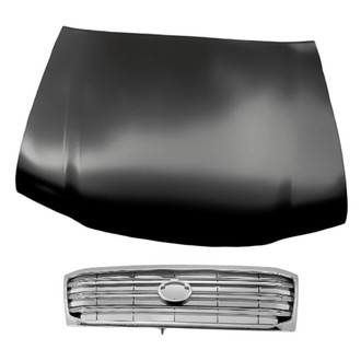 Replacement - 2-Piece (Hood Panel, Grille) (Standard Line)