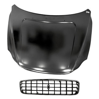 Replacement - 2-Piece (Hood Panel, Grille) (Standard Line)