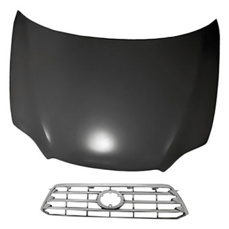 Replacement - 2-Piece (Hood Panel, Grille) (Standard Line)