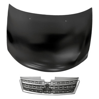Replacement - 2-Piece (Hood Panel, Grille) (Standard Line)