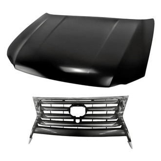 Replacement - 2-Piece (Hood Panel, Grille) (Standard Line)