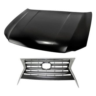 Replacement - 2-Piece (Hood Panel, Grille) (Standard Line)