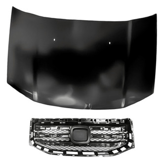 Replacement - 2-Piece (Hood Panel, Grille) (Standard Line)