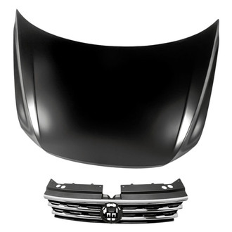 Replacement - 2-Piece (Hood Panel, Grille) (Standard Line)
