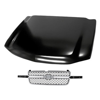 Replacement - 2-Piece (Hood Panel, Grille) (Standard Line)