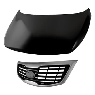 Replacement - 2-Piece (Hood Panel, Grille) (Standard Line)