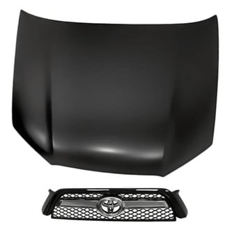 Replacement - 2-Piece (Hood Panel, Grille) (Standard Line)