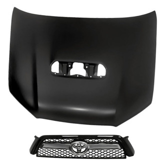Replacement - 2-Piece (Hood Panel, Grille) (Standard Line)