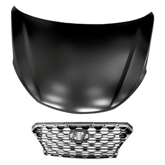 Replacement - 2-Piece (Hood Panel, Grille) (Standard Line)