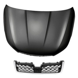 Replacement - 2-Piece (Hood Panel, Grille) (Standard Line)