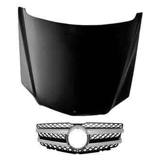 Replacement - 2-Piece (Hood Panel, Grille) (Standard Line)