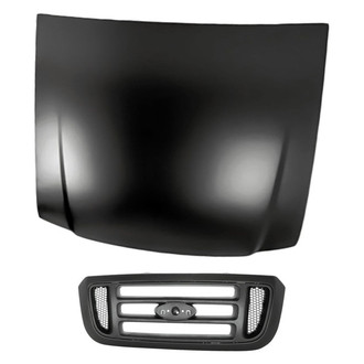 Replacement - 2-Piece (Hood Panel, Grille) (Standard Line)