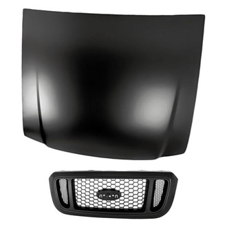 Replacement - 2-Piece (Hood Panel, Grille) (Standard Line)