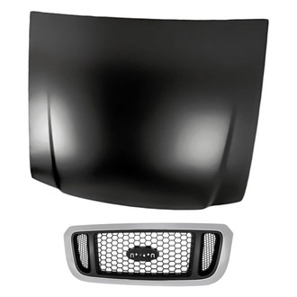 Replacement - 2-Piece (Hood Panel, Grille) (Standard Line)