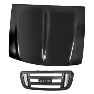 Replacement - 2-Piece (Hood Panel, Grille) (Standard Line)
