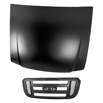Replacement - 2-Piece (Hood Panel, Grille) (Standard Line)