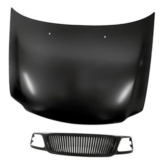 Replacement - 2-Piece (Hood Panel, Grille) (Standard Line)