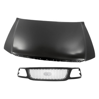 Replacement - 2-Piece (Hood Panel, Grille) (Standard Line)