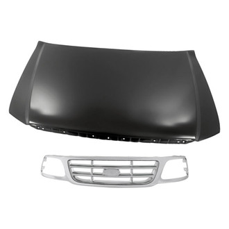 Replacement - 2-Piece (Hood Panel, Grille) (Standard Line)