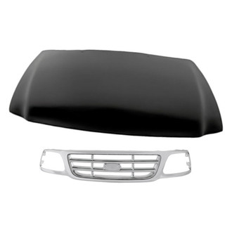 Replacement - 2-Piece (Hood Panel, Grille) (Standard Line)