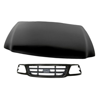 Replacement - 2-Piece (Hood Panel, Grille) (Standard Line)