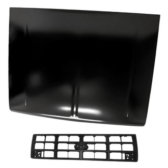 Replacement - 2-Piece (Hood Panel, Grille) (Standard Line)