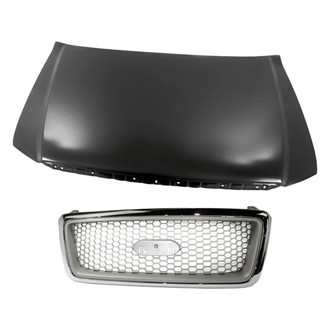 Replacement - 2-Piece (Hood Panel, Grille) (Standard Line)