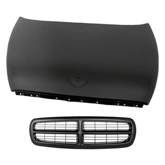 Replacement - 2-Piece (Hood Panel, Grille) (Standard Line)