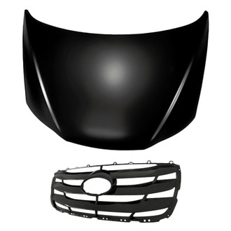 Replacement - 2-Piece (Hood Panel, Grille) (Standard Line)