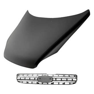 Replacement - 2-Piece (Hood Panel, Grille) (Standard Line)
