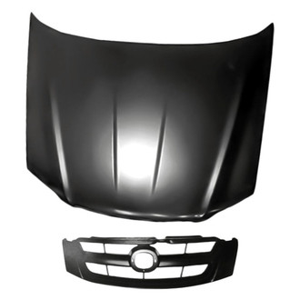 Replacement - 2-Piece (Hood Panel, Grille) (Standard Line)