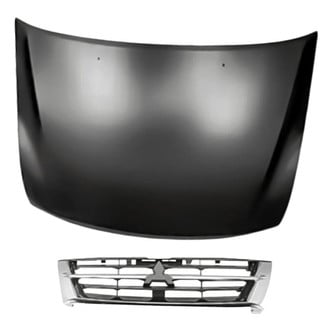 Replacement - 2-Piece (Hood Panel, Grille) (Standard Line)