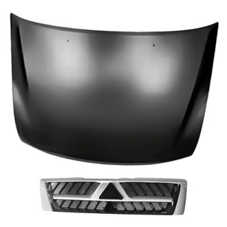 Replacement - 2-Piece (Hood Panel, Grille) (Standard Line)