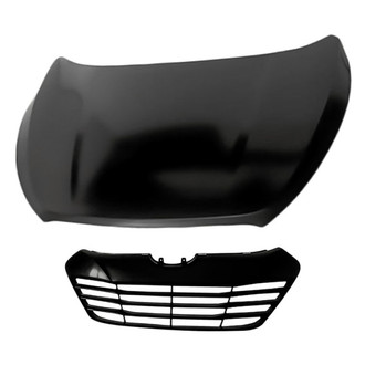 Replacement - 2-Piece (Hood Panel, Grille) (Standard Line)