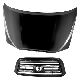 Replacement - 2-Piece (Hood Panel, Grille) (Standard Line)