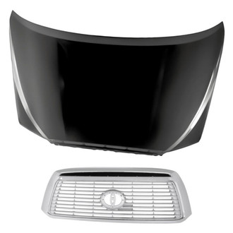 Replacement - 2-Piece (Hood Panel, Grille) (Standard Line)