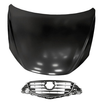 Replacement - 2-Piece (Hood Panel, Grille) (Standard Line)