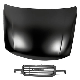 Replacement - 2-Piece (Hood Panel, Grille) (Standard Line)