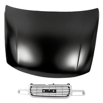 Replacement BNDL-211692 - 2-Piece (Hood Panel, Grille) (Standard Line)