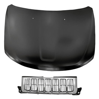 Replacement - 2-Piece (Hood Panel, Grille) (Standard Line)