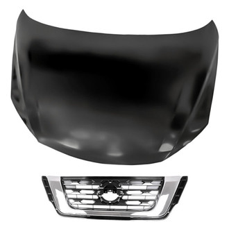 Replacement - 2-Piece (Hood Panel, Grille) (Standard Line)