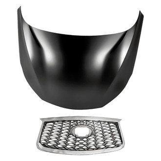 Replacement - 2-Piece (Hood Panel, Grille) (Standard Line)