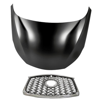 Replacement - 2-Piece (Hood Panel, Grille) (Standard Line)