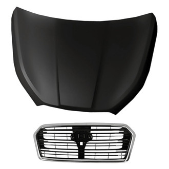 Replacement - 2-Piece (Hood Panel, Grille) (Standard Line)